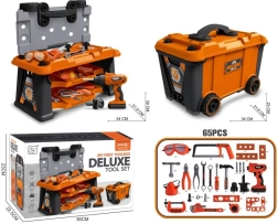 Juego de taller para pequeños manitas en maletín con ruedas