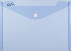 Carpeta con botón a presión A4 OPALINE, azul (paquete de 5 uds)