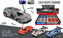 Cochecito metálico con retroceso 12 cm