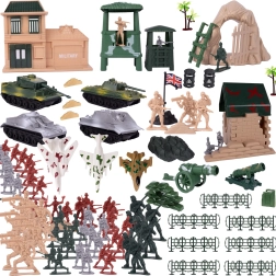 Set de soldados y equipamiento militar de 300 piezas