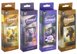 Pintura de diamantes con animales - 1 unidad