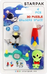 Gomas del espacio: puzzle 3D creativo para niños