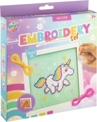 MOXY kit de bordado a punto de cruz – unicornio