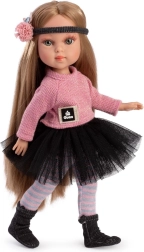 Muñeca realista Guca Penelope con cuerpo completamente de vinilo, 34 cm