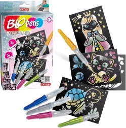 Rotuladores soplables metálicos Blopens, set de 8 uds.