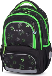Mochila escolar OXY NEXT Green Cube