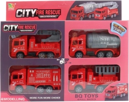 Coche de bomberos con mecanismo de retroceso