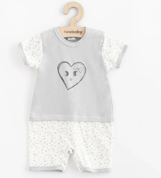 Overol veraniego de algodón para bebé New Baby Corazones