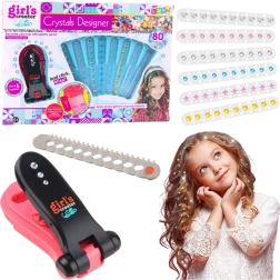 Set para decorar el cabello con diamantes y aplicador, 80 unidades