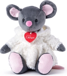 Ratón Azumi de peluche gris