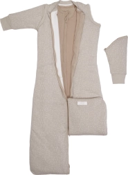 Lodger Hopper saco de dormir para todo el año, 4 estaciones, beige 68/98