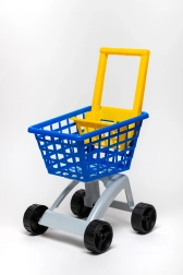 Carrito de la compra azul