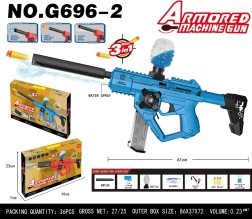 Pistola azul 3 en 1 para bolitas de gel acuáticas