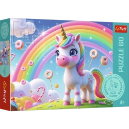 Puzzle Trefl de 60 piezas – Mundo azucarado del unicornio