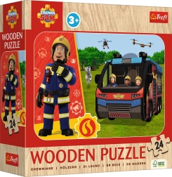 Puzle de madera BOMBERO SAM 24 piezas