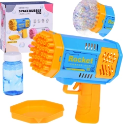 Set de pistola de burbujas con iluminación y líquido para niños