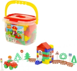 Juego de construcción en contenedor de 52 piezas