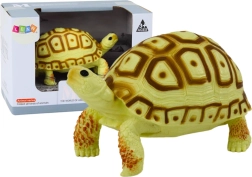 Figura coleccionable de tortuga – amarillo claro y marrón, 11 cm