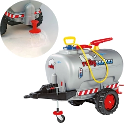 Remolque cisterna de agua Rolly Toys con pulverizador y bomba