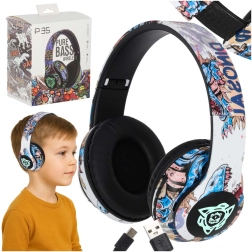 Auriculares inalámbricos diadema Bluetooth con iluminación RGB y micro SD