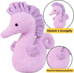 Peluche Caballito de mar morado 25 cm