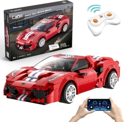 Set de construcción CaDA coche de carreras 488 con control remoto, 306 piezas, modo dual