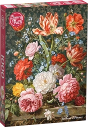 Puzzle Cherry Pazzi Nocturno floral de 1000 piezas