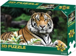 Puzle 3D tigre, 100 piezas