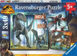 Puzzle Ravensburger Jurassic World: Dominion: 3×49 piezas