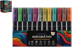 Rotuladores acrílicos metálicos 12 uds para uso universal