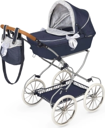 DeCuevas cochecito plegable para muñecas Vintage 2025 con bolso, altura del manillar 81 cm