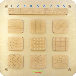 Masterkidz panel sensorial de pared – reconocimiento de texturas