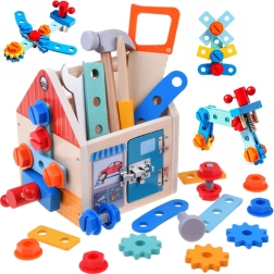 Casita de madera – set de pequeño manitas con herramientas y tornillos