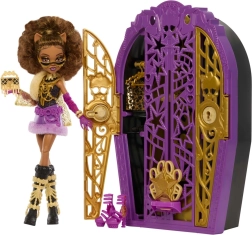 Muñeca MONSTER HIGH Secretos Espeluznantes Clawdeen Wolf con armario secreto y accesorios