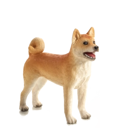 Figura de plástico de perro Shiba Inu MOJO