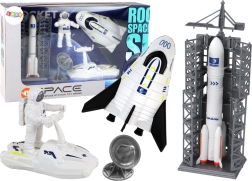 Misión cósmica: set de juguetes de cohete, astronauta y nave espacial (5 piezas)