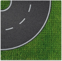 Brixies Plus base de construcción de diseño - curva 25,5 x 25,5 cm