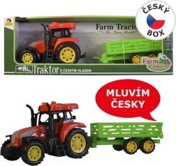 MaDe Tractor con remolque, habla en checo