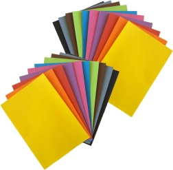 Papeles de colores A4 – set de 20 hojas