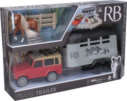 Royal Breeds caballo con coche, remolque y corral