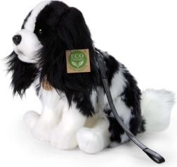 Perro de peluche Cavalier con correa 27 cm ecológico
