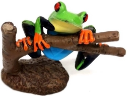 Figura de rana de ojos rojos 8 cm