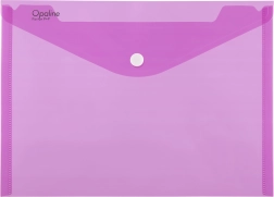 Carpeta con cierre a presión A4 OPALINE rosa