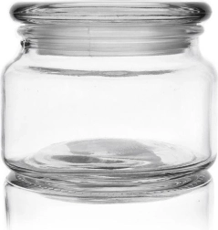 Tarro de vidrio para alimentos de 380 ml con tapa