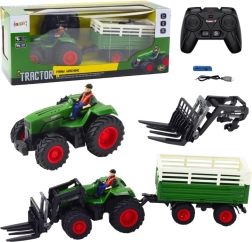 Tractor RC con remolque y horquillas 2.4 GHz