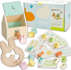 Classic World caja de inicio en tonos pastel para bebés: primeros juguetes educativos 12–18 meses