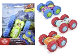 Auto monstruo flippy de inercia, 10 cm, 4 colores/tipos