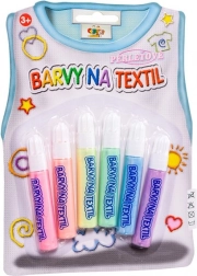 Creatoys pinturas perladas para textil, set de 6 piezas