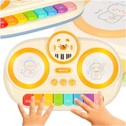 Piano interactivo infantil de órganos educativo beige