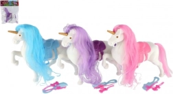 Unicornio con crin para peinar y accesorios